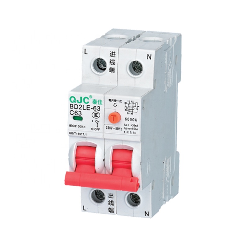 QJC, оптовая продажа, I Type BD2LE-63 Mini RCBO 2P 30MA