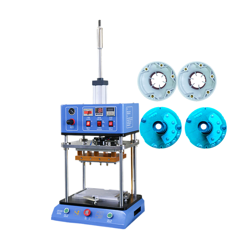 Hot melt machine manufacturers specialize in refined hardware copper nuts embedded plastic rivet point hot pressing