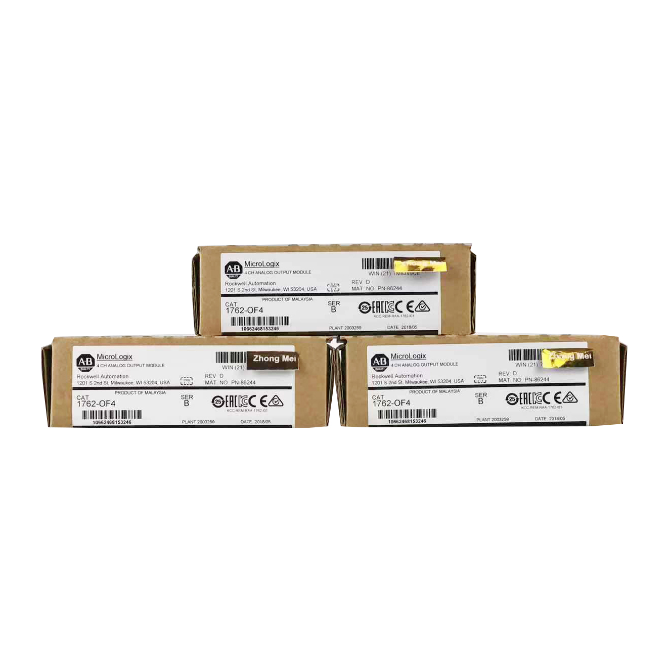 В наличии 1762-OF4 Allen-Bradley PLC контроллер микрологикс 1200 1762 серия ab plc