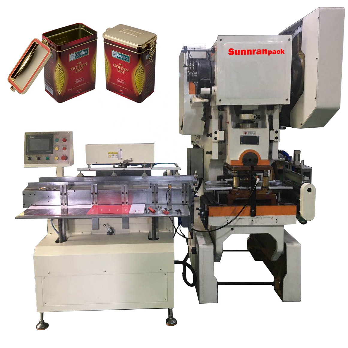 Automatic Metal Tin Box making machine Decorative Tin can container making machine