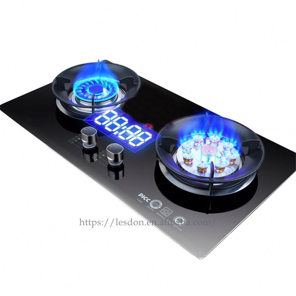 Household Nine-burner Double Stove Built-in Natural Gas kitchen stove Liquefied Petroleum lpg Gas Stove Fierce