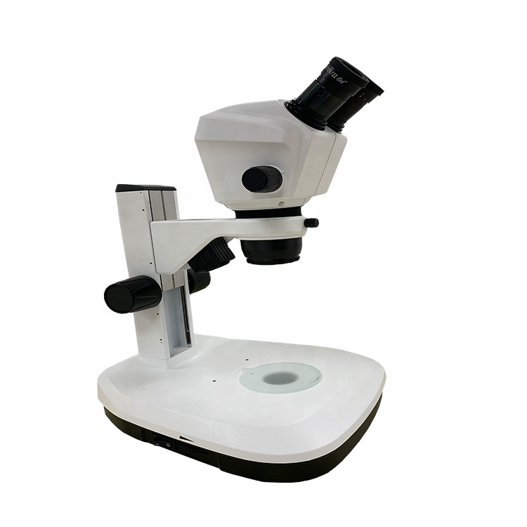 Бинокулярный зум SZ650 7X-45X, стерео микроскоп с отраженным и прозрачным светодиодным светом