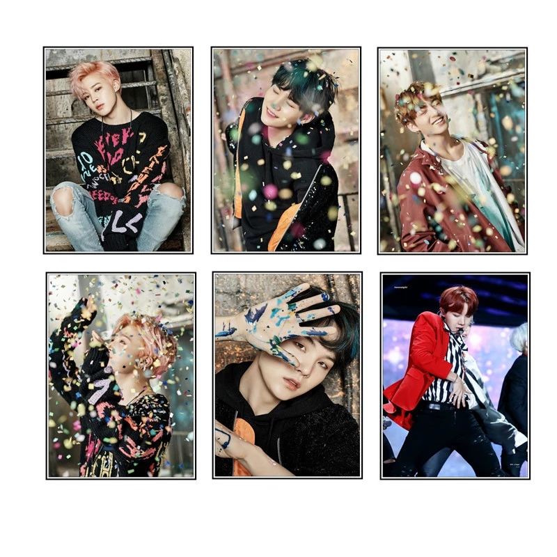 5D DIY Круглый квадратный алмаз BTS плакат алмазная живопись