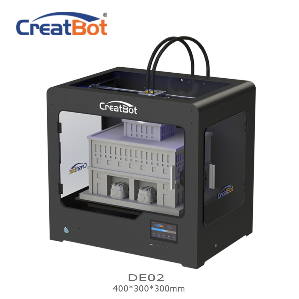CreatBot DE 3D Printing Machine Big Size Dual Extruder Large Printing Size 400*300*300mm Digital large impresoras 3d printer