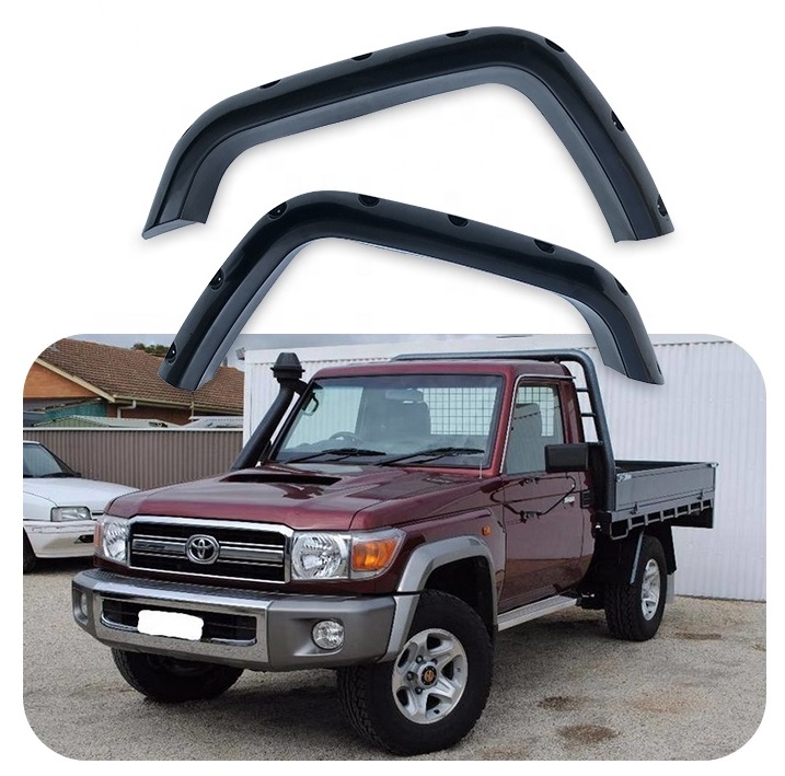 FFD153 wheel wide fender flares matte black for Toyota other exterior accessories Land Cruiser LC76/77 1984-onwards