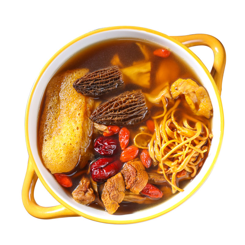 Китайское легкое приготовление, вкусный травяной вкус, суп из грибов, мгновенное приготовление