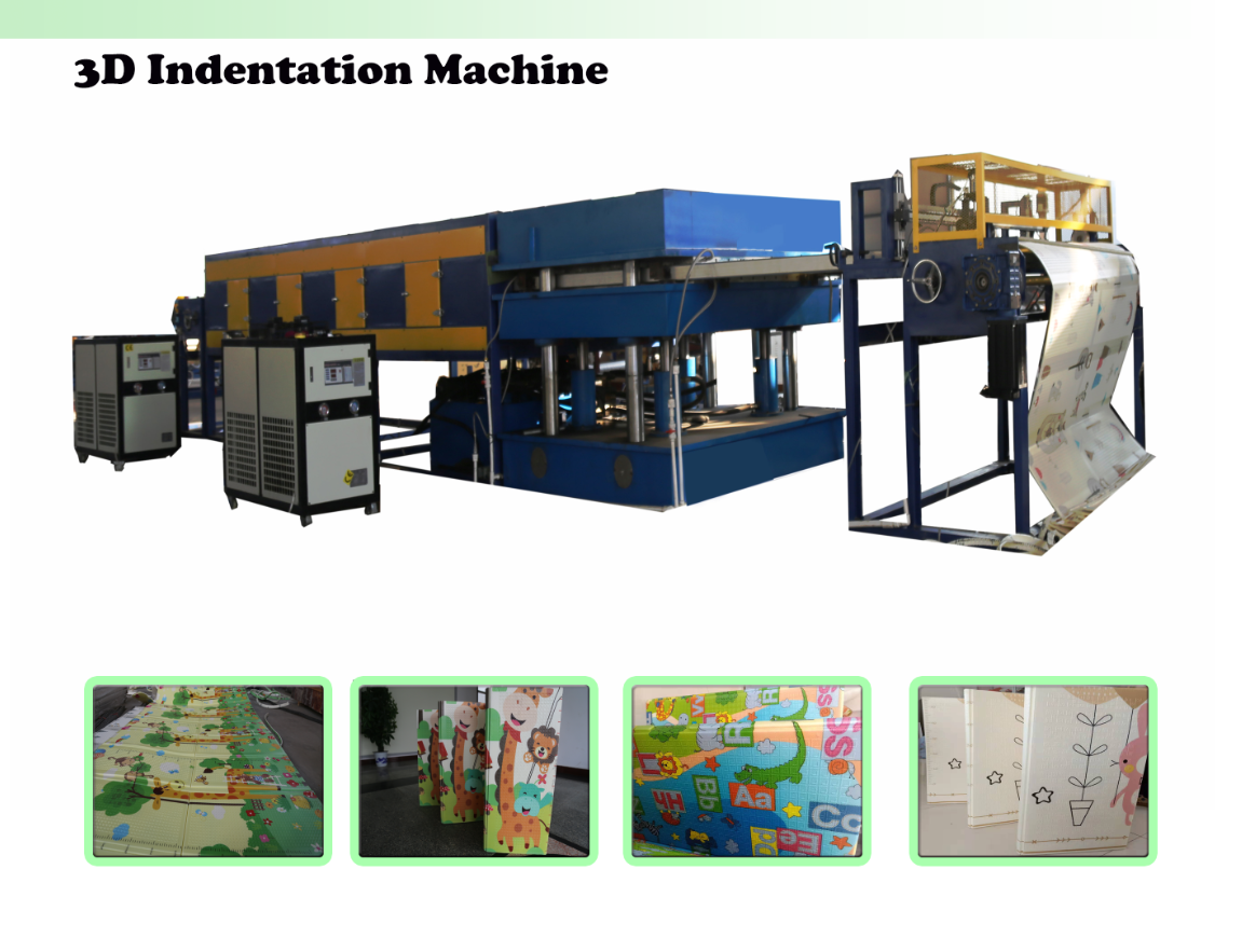 3D wallsticker foamed PE embossing machine