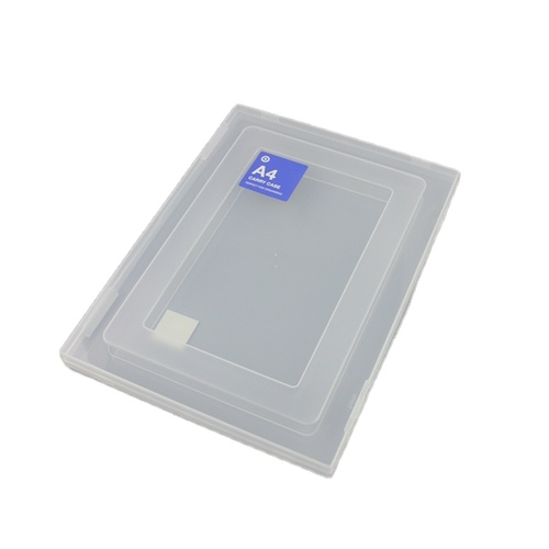 A4 OEM Document Tray Hard Cover Plastic Box File Storage Folder