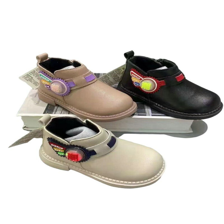 4.4 Dollar Model YH-AMX001 Size 22-26 New Model Fur Inside Kids children's winter snow boots with many colors