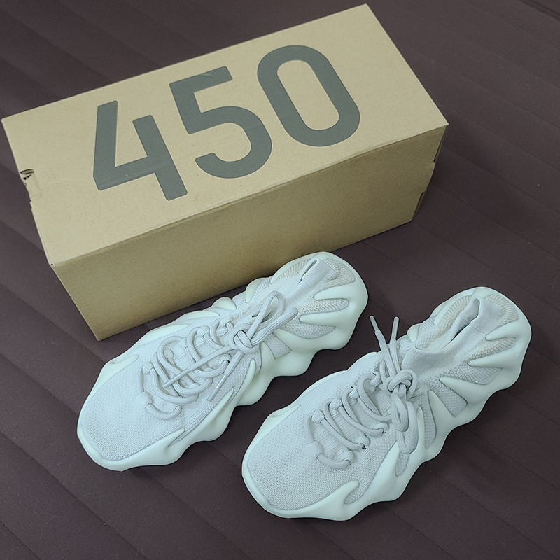 Оригинальные качественные черные кроссовки Yeezy с логотипом бренда на заказ, женские туфли Yeezy белого цвета, мужские кроссовки Yeezy 450