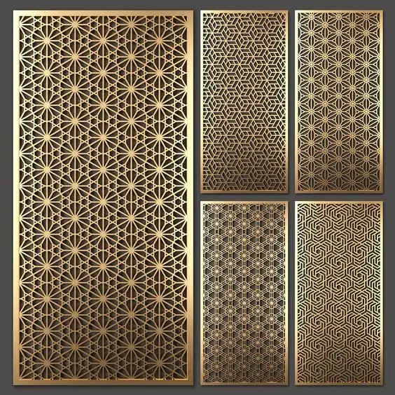 Wholesale Factory Price Custom Partition Wall Panel Laser Cut Metal Screen