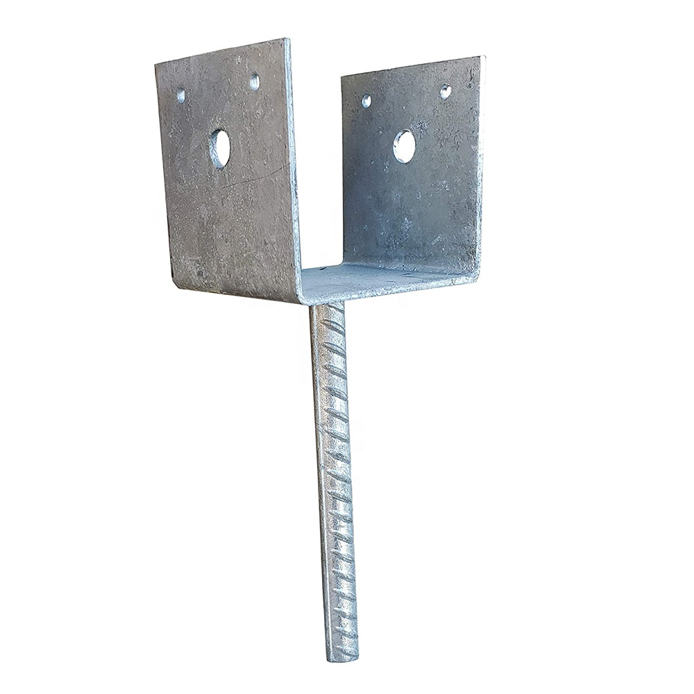U SHAPE FENCE HOLDER GROUND SPIKE POST ANCHOR