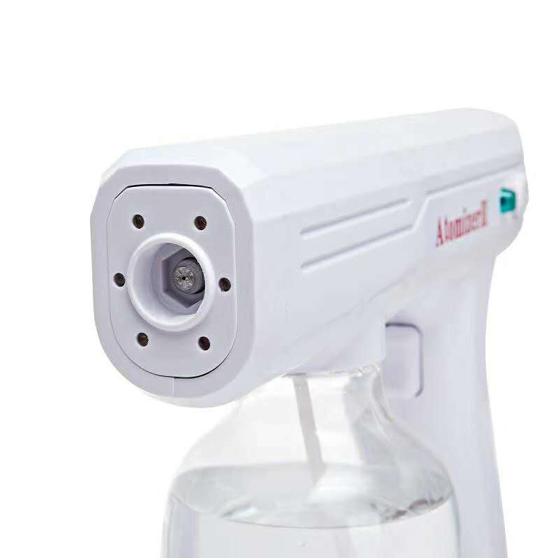 Blue Ray Nano Rechargeable wireless spray Gun Disinfection Mist Hand Portable Sanitizer Liquid Automatic Alcohol Sprayer