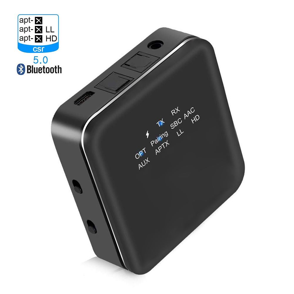 OEM/ODM завод Беспроводной Оптический Toslink/SPDIF Bluetooth v5.0 аудио передатчик и приемник со светодиодным статусом