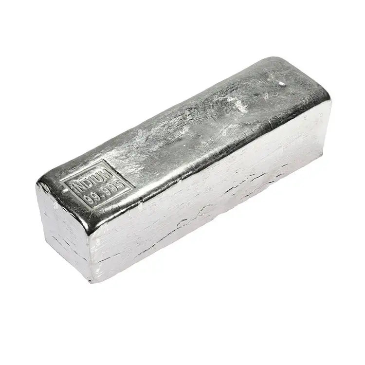 High Purity Metal Indium Ingot 99.995% Supplier Factory Price Offer
