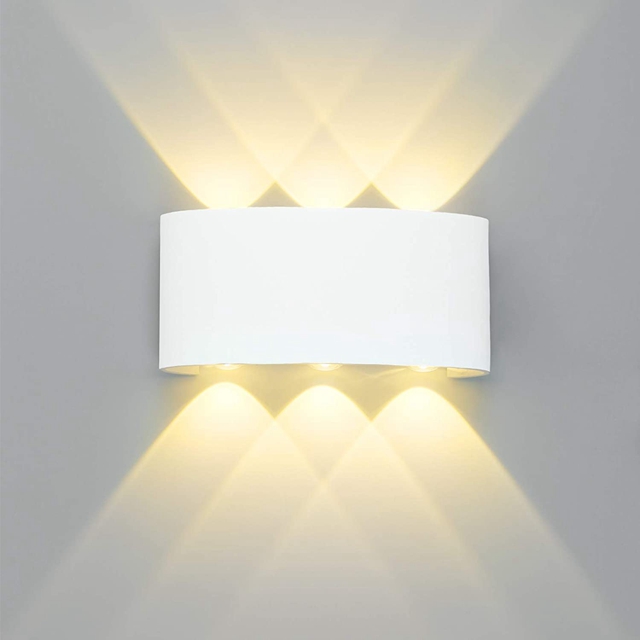 LED Крытый открытый настенный светильник водонепроницаемый 120 Угол луча IP65 дизайн настенное освещение современный вверх и вниз алюминий