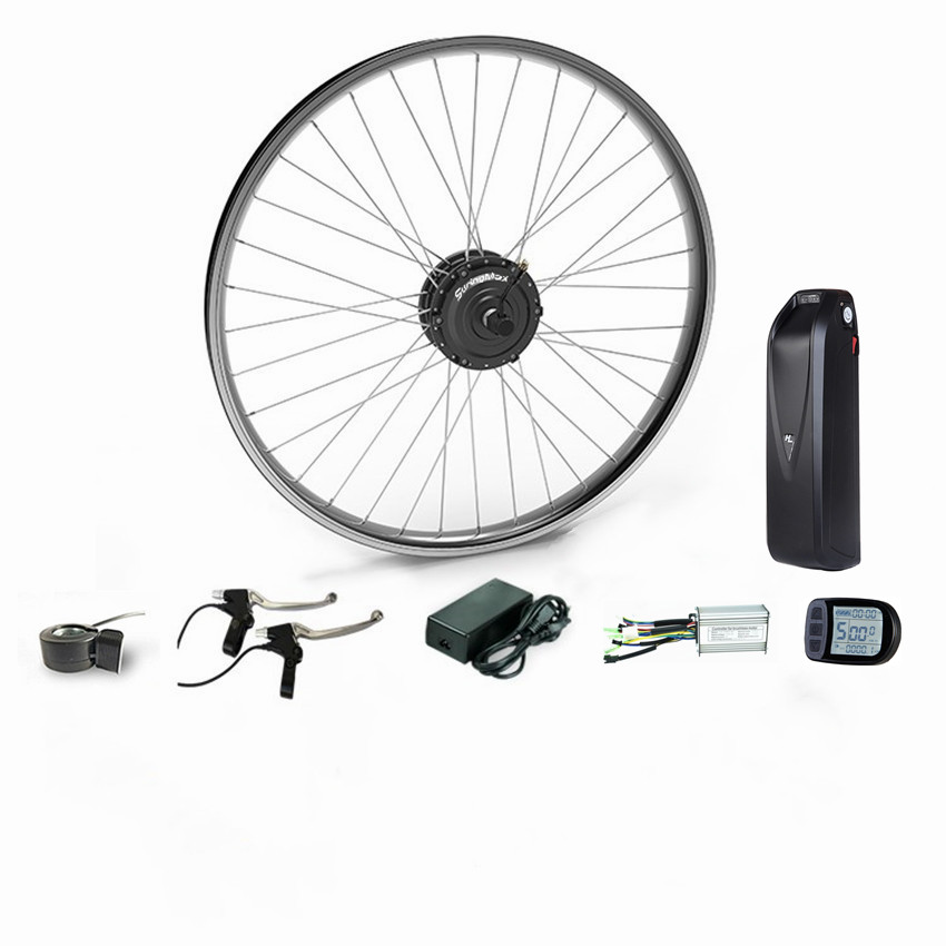 Hot Sale 48v 350w e bike brushless dc motor electric bike conversion kit with battery