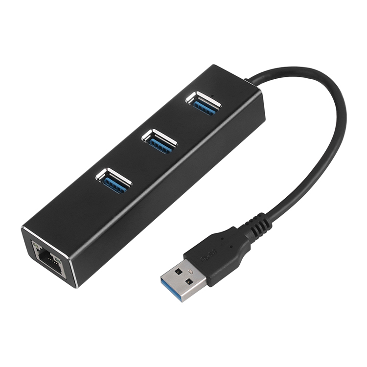 Цена по прейскуранту завода-изготовителя Разветвитель USB для компьютера, ноутбука, адаптера Ethernet высокое качество 3 порта USB 3,0 концентратор с гигабитный сетевой адаптер