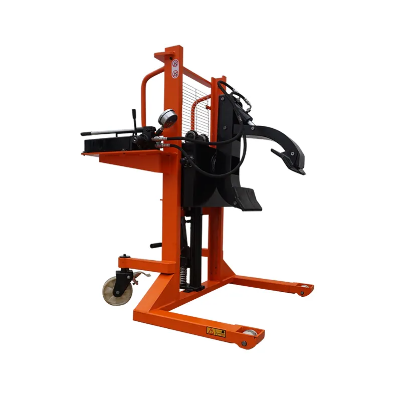 200kg hand hydraulic pallet Manual Stacker Lifter for paper roll