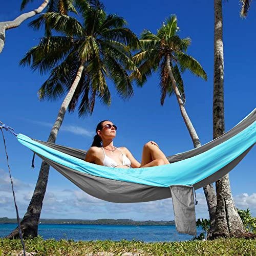 Hot Sell Outdoor Hammock Camping Portable Parachute Water Hammock Canvas Folding Hammock
