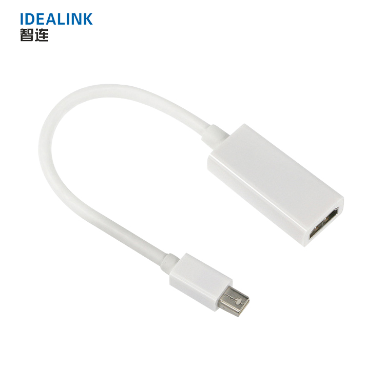 Мини DP к HD-MI кабель 25 см позолоченный Mini DisplayPort к HDTV кабель