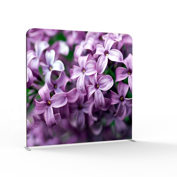 Custom straight tension fabric display photo booth backdrop