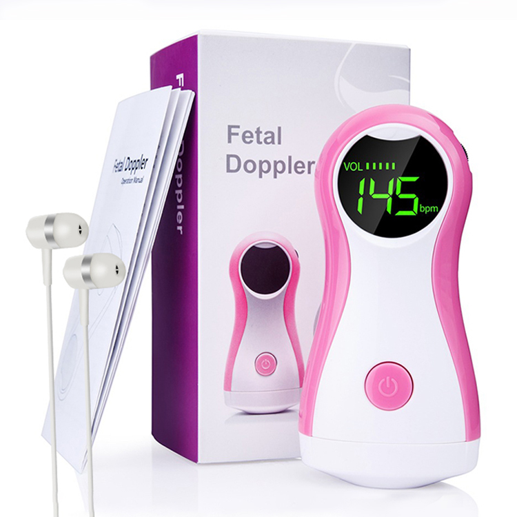 Yonker Pocket Portable handheld vascular fetal doppler baby heart monitor for pregnancy dopler fetal portatil