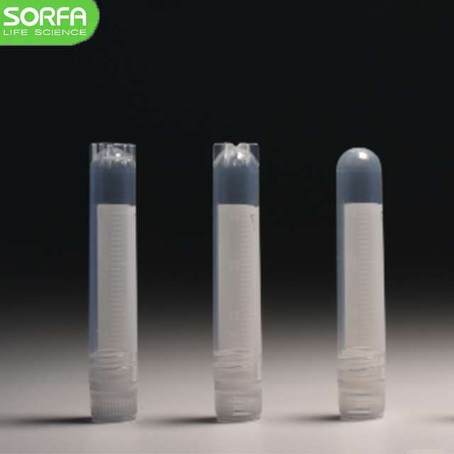 Криогенные флаконы Sorfa 2 мл, криогенные лабораторные криогенные трубки, криогенные флаконы с крышками