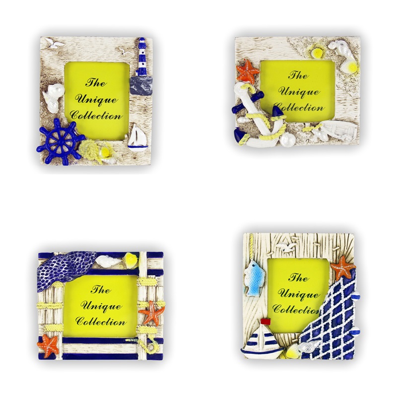 Hot Selling Tourist Souvenir Custom Resin Refrigerator Decoration Crafts Photo Frame Fridge Magnets