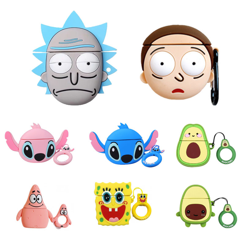 3D дизайнерский силиконовый чехол для наушников Rick Morty для Airpod 1 2, чехлы для Apple Airpods Pro, Чехол Air Pod 3