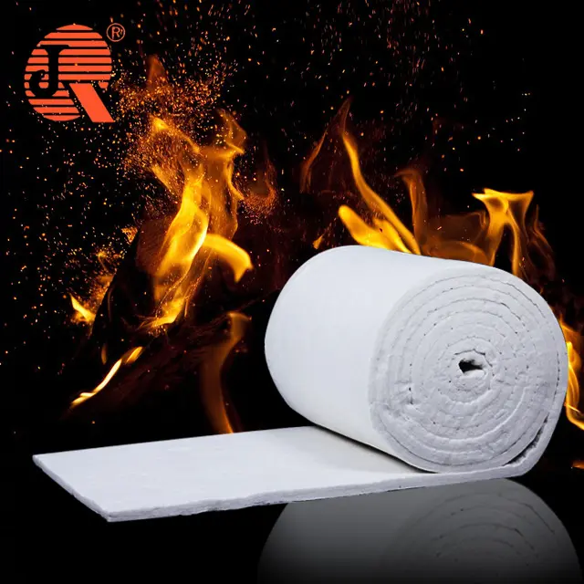 6-50MM Kaowool 1300 superwool fibre blanket thermal insulation heat resistant ceramic fiber blanket for fireproof lining