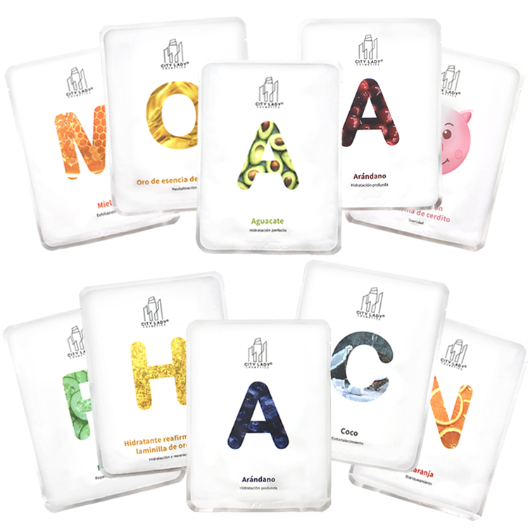Cosmetic Factory Best Whitening Hydrating Beauty Face Sheet Mask Natural Organic Fruit Honey Avocado Facial Mask