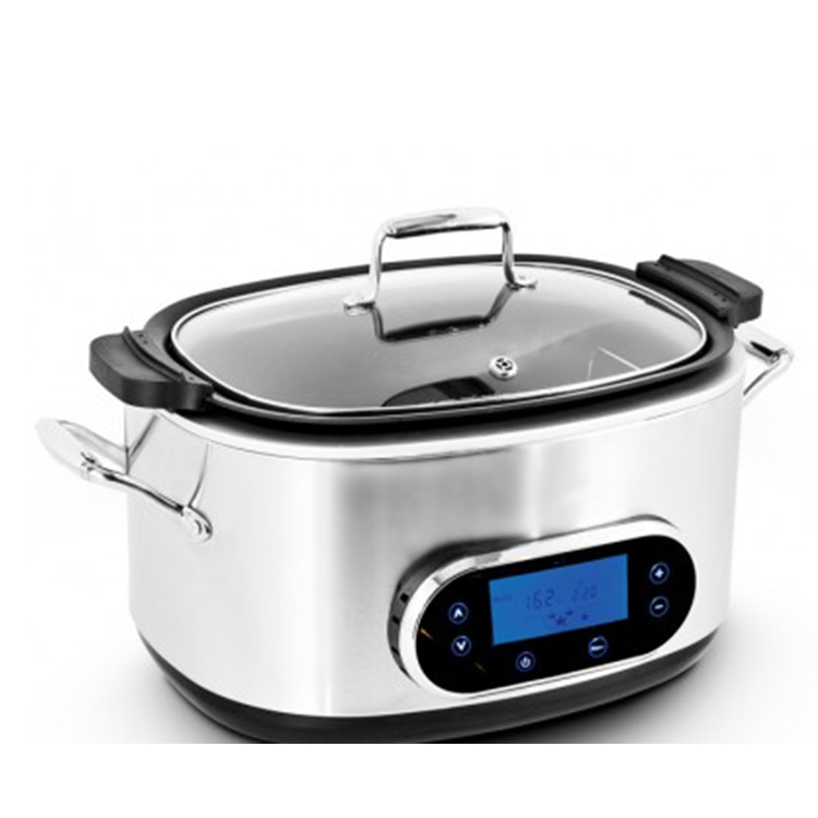 12 в 1 Делюкс цифровая мульти плита sous vide плита LCD большой дисплей сенсорный экран 6.0l программируемая Медленная Плита
