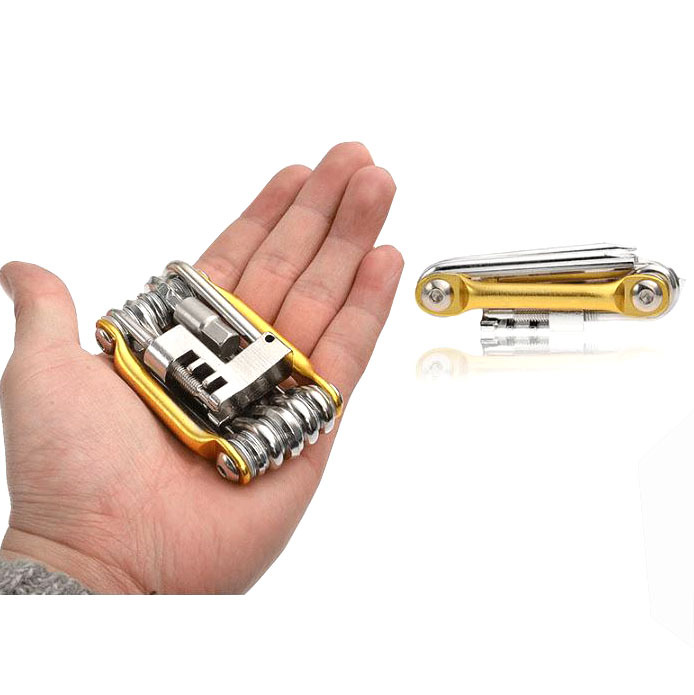 Camping Accessories Best Selling Pocket Multi Tool 11 in 1 Bike Repair Tool With Chain Cutter