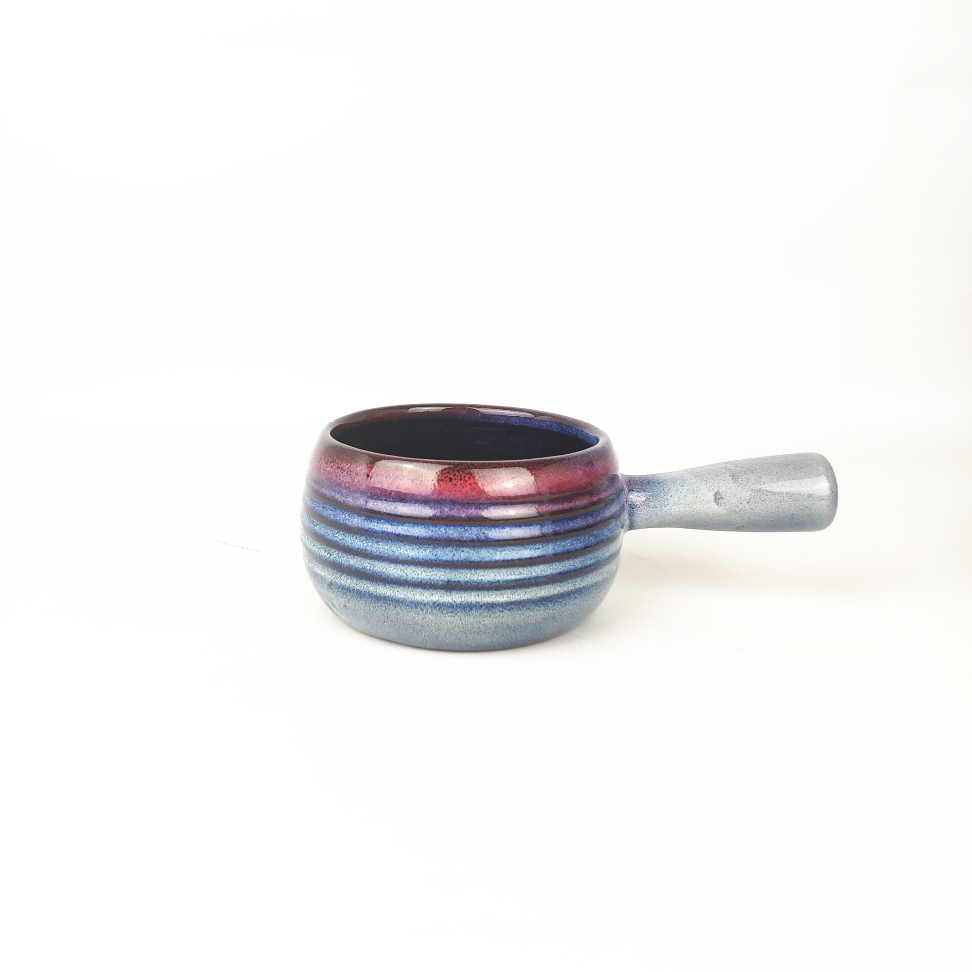 Transform Glaze Ceramic Soup Bowl With Hand