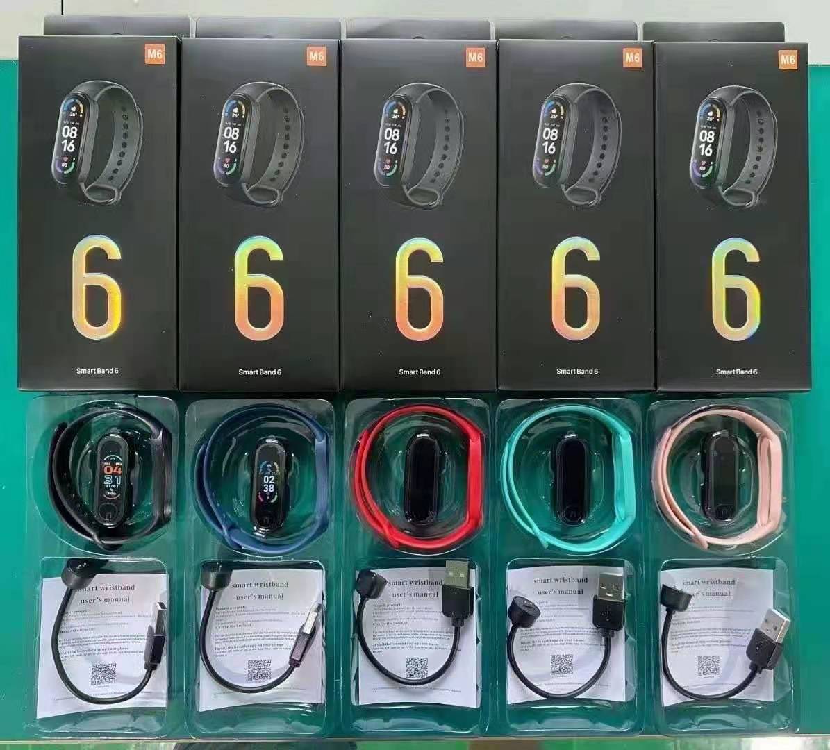 2021 Популярные Смарт-часы Mi Band 6 M3 M4 M5 M6 смарт-браслет для фитнеса Mi браслет M 6 Смарт-часы M6