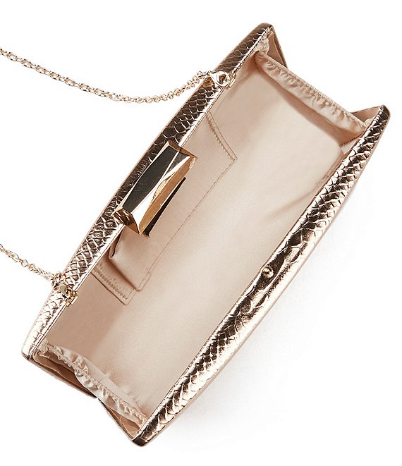Kiss clock Rose gold elegant wedding ladies women clutch evening bag