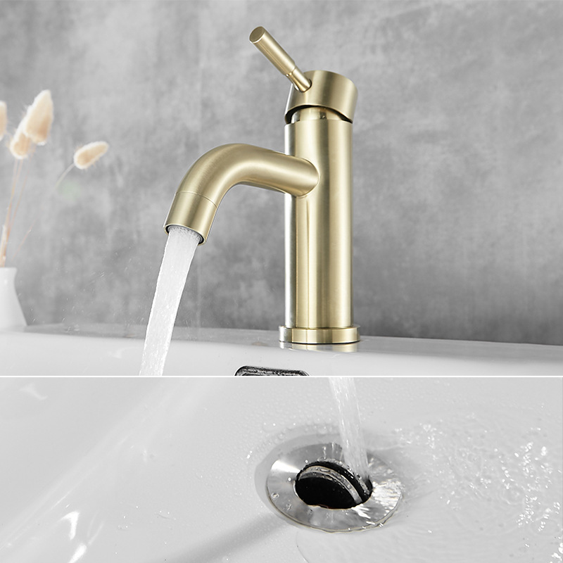 European Luxury Stainless Steel Multi-layer Golden Bathroom Mixer Tap Basin faucet