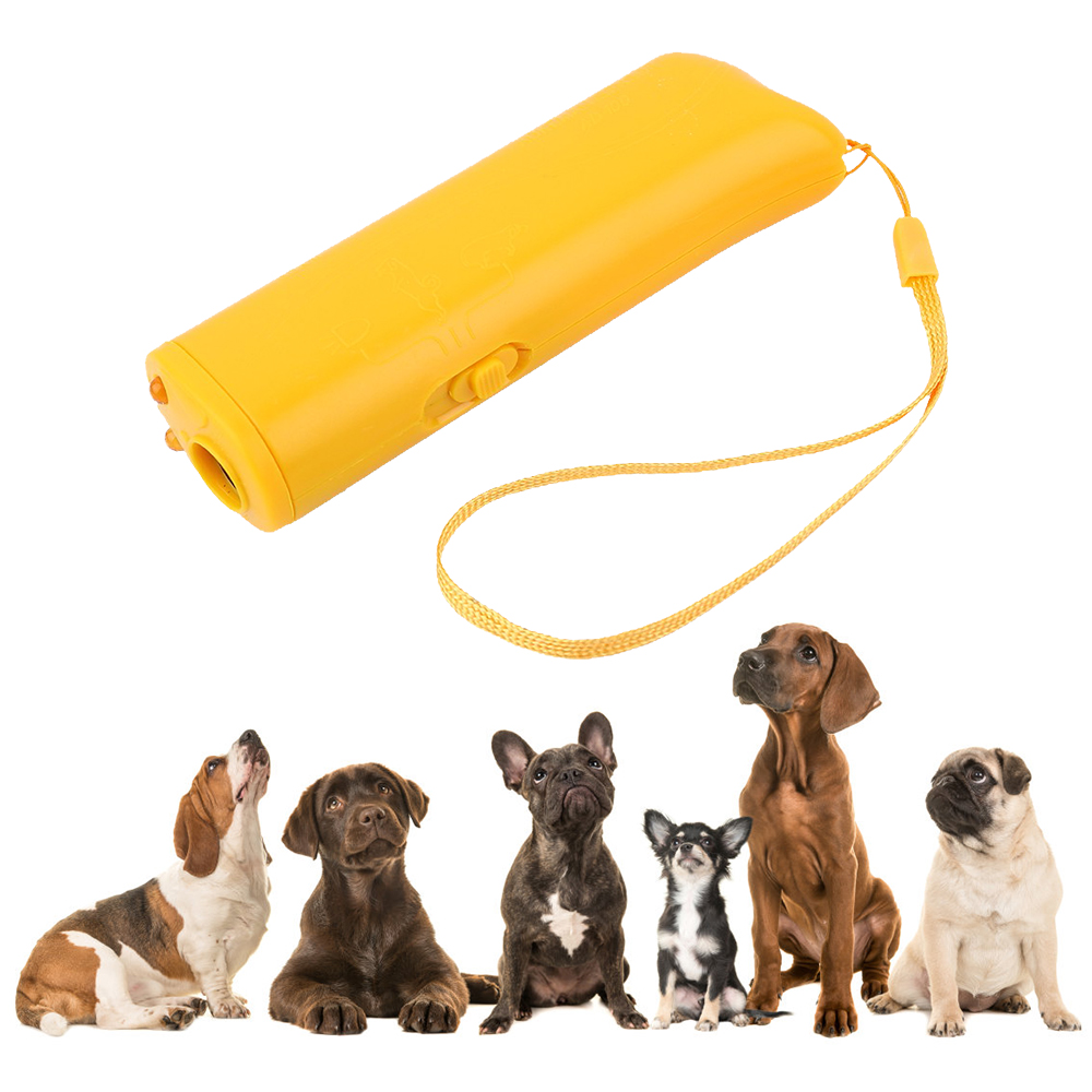 Anti Barking Pet Dog Repeller Stop Bark Training Device Trainer Led Ultrasonic 3 In 1 Anti Barking Ultrasonic Without Battery