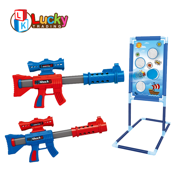 Игрушки для мальчиков, стреляющая игра, 2pk пенопластовый шар, воздушная игрушка, пушки с стоящей стрельбой, пистолет для стрельбы