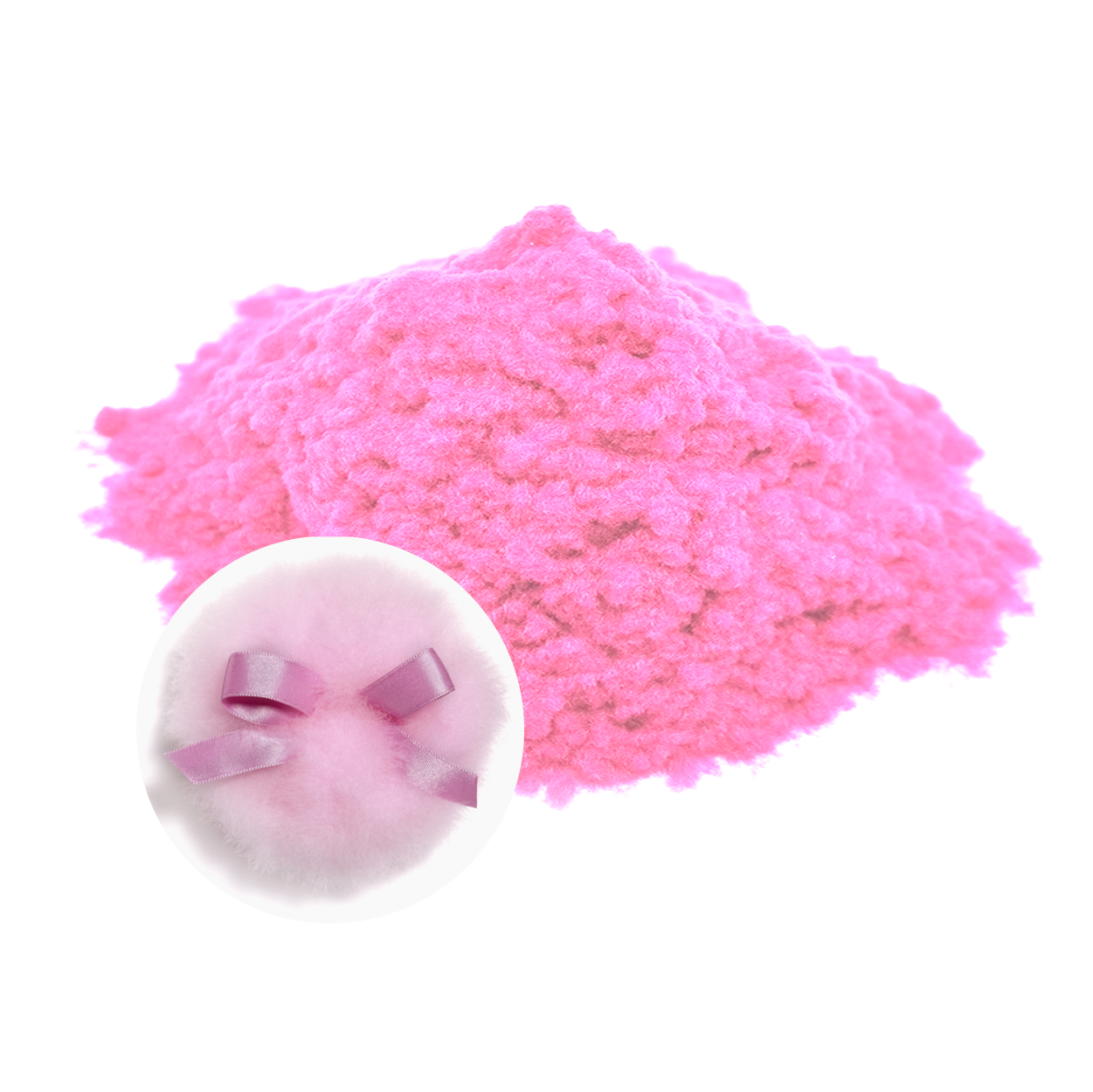 Best selling durable using powder puff nylon spandex fabric nails decoration powder