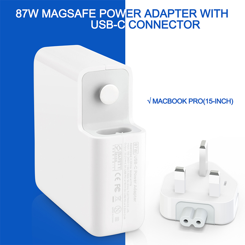 UK EU US 87W Type Usb-c Power Charger For Mac book Laptop Tablet And Mobile Phone