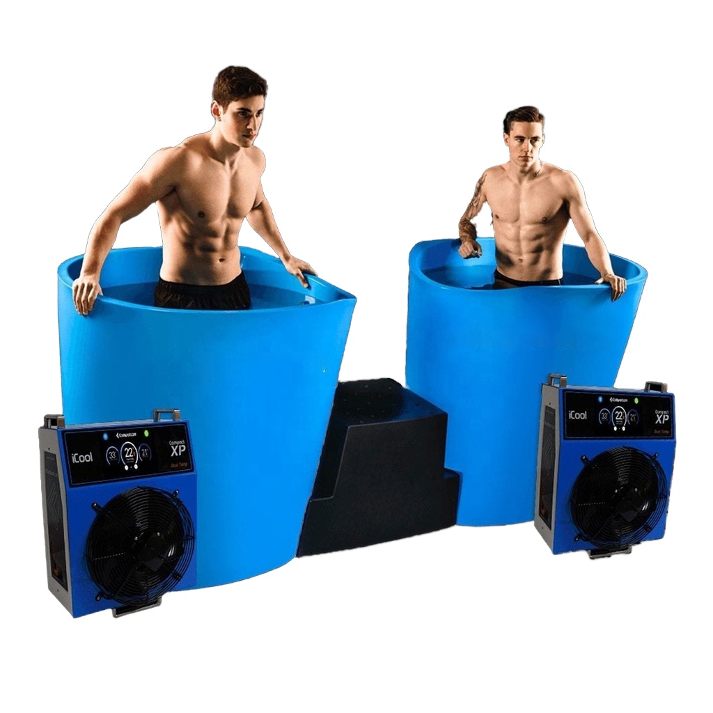 Rotomolded ice bath cold recovery pool after exercise