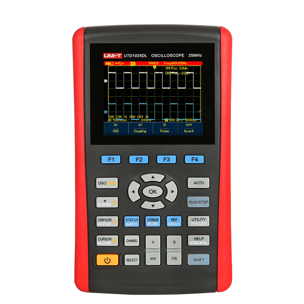UNI-T UTD1025DL Ручной цифровой запоминающий осциллограф мультиметр трендовый график функция записи сигналов