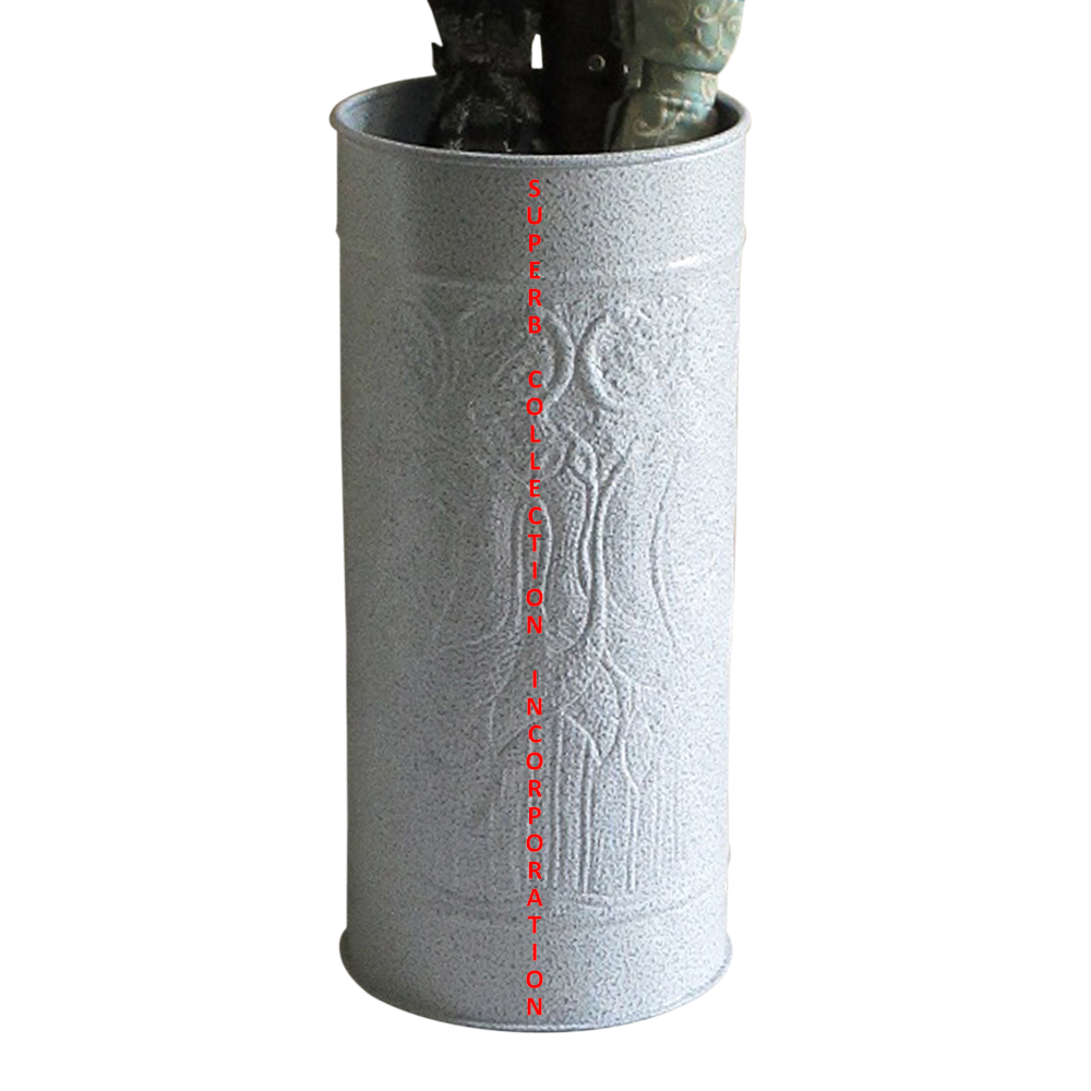 Luxury Decorative home Iron Embossed Umbrella Stand Made India Direct India factory Sale On hot Sale