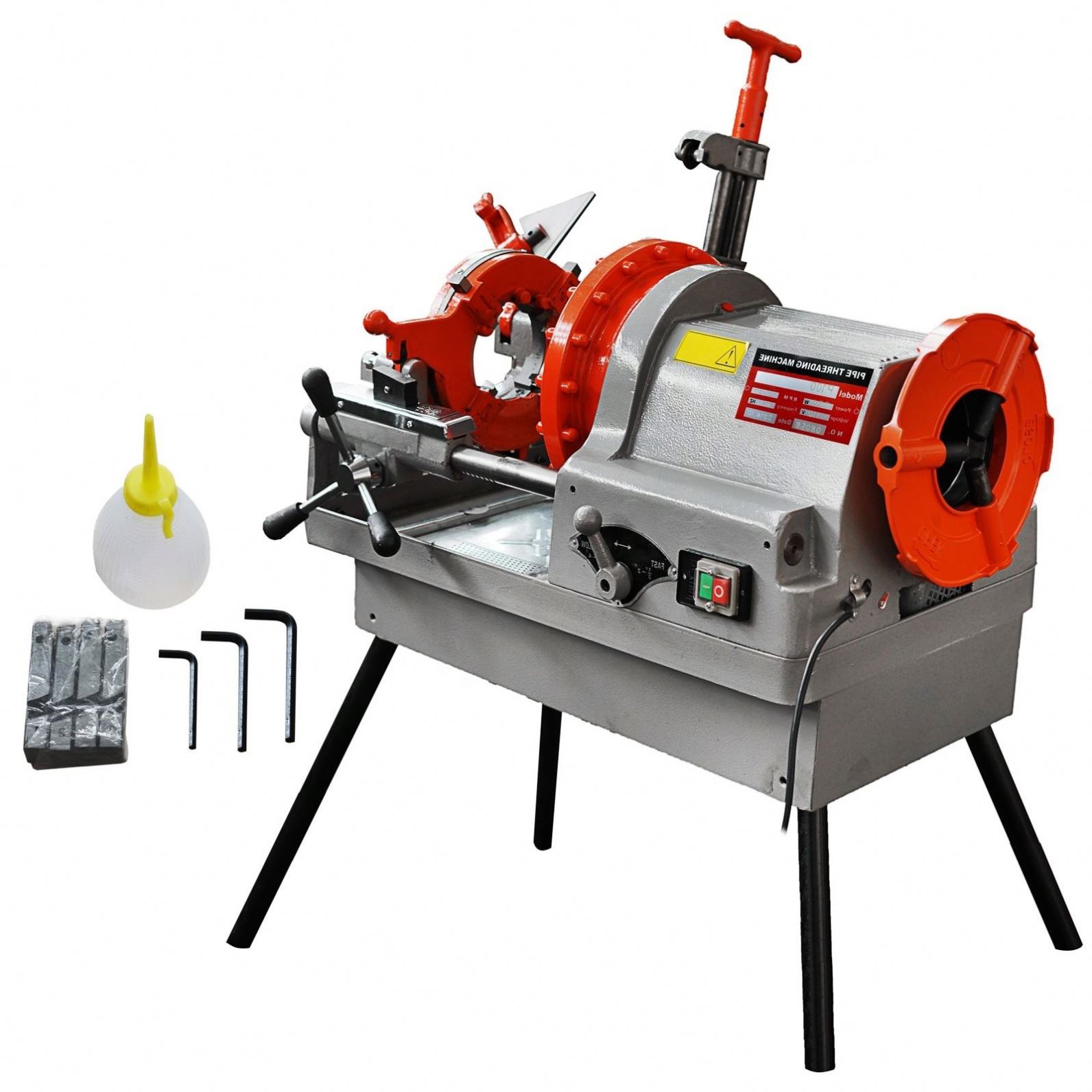 Portable pipeline threading machine 750W 220V automatic threaded electric ratchet pipe cutting machine