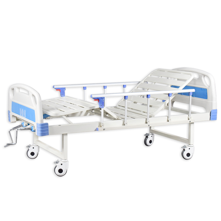Abs Bed Head Hospital Patient Nursing Bed Equipment Disable Manual 2 Crank Medical Hospital Bed