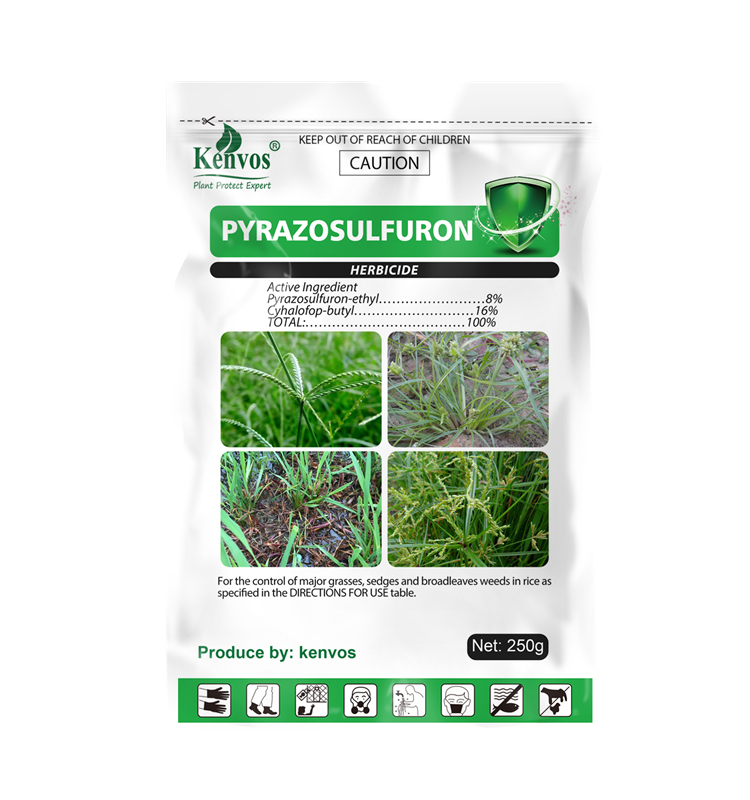 Mixture herbicide Pyrazosulfuron-ethyl and Cyhalofop-butyl 24% WP
