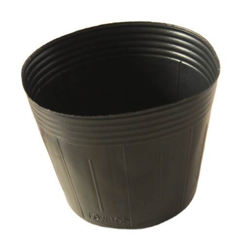 105 HDPE садовый мягкий пластиковый черный цветочный питательный горшок