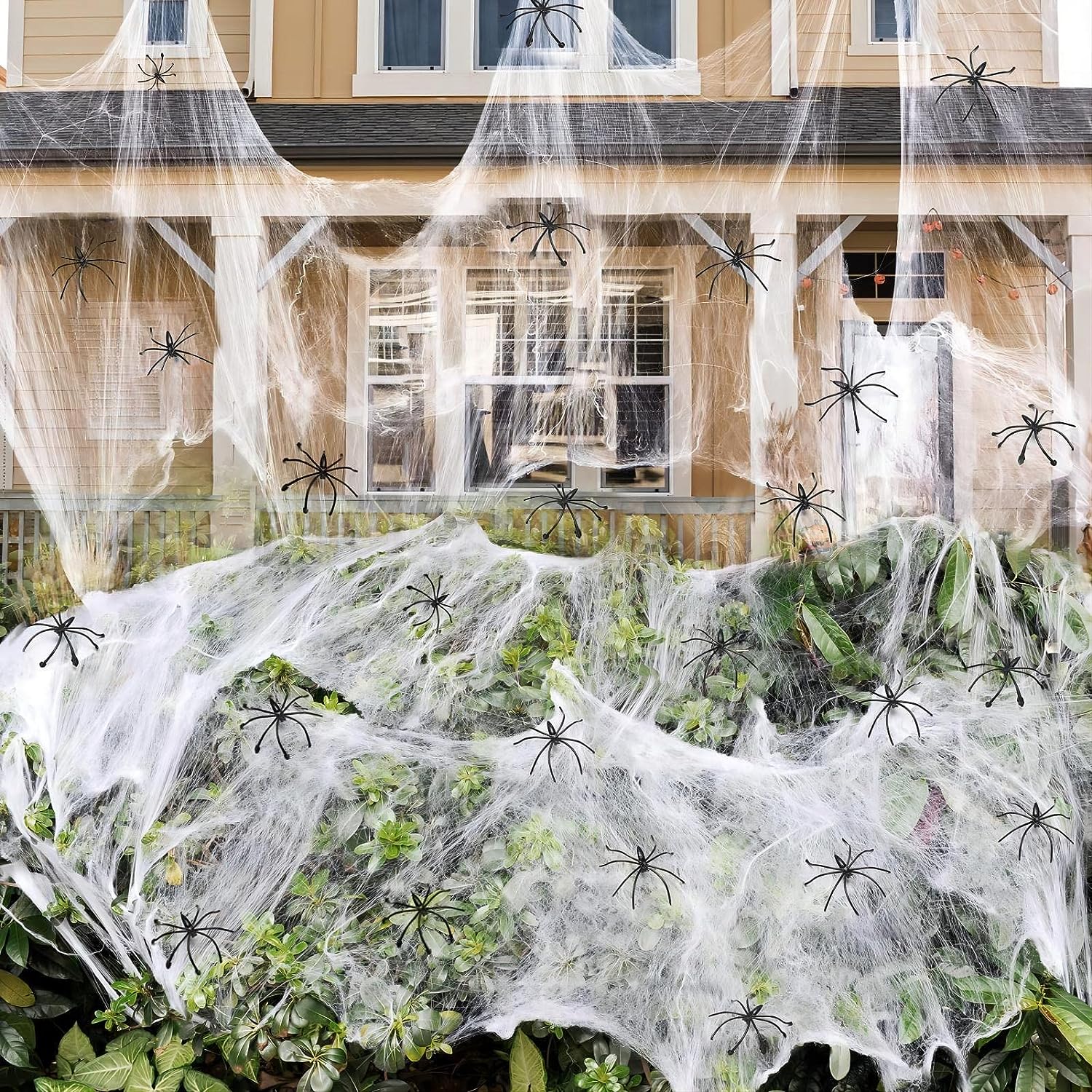 Super Stretch Spider Web Halloween Accessories Spider Cotton for Halloween Holiday Party Night